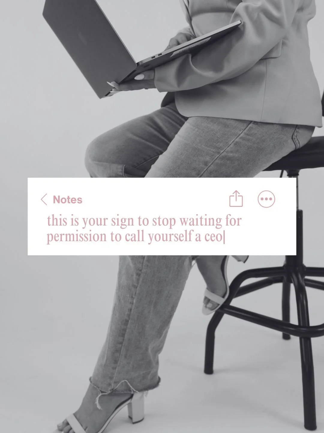 You don't need a certain revenue number.
You don't need a team of 10.
You don't need the perfect website or the flawless brand photoshoot.

If you're building something, making decisions, solving problems, and showing up for your business every singl