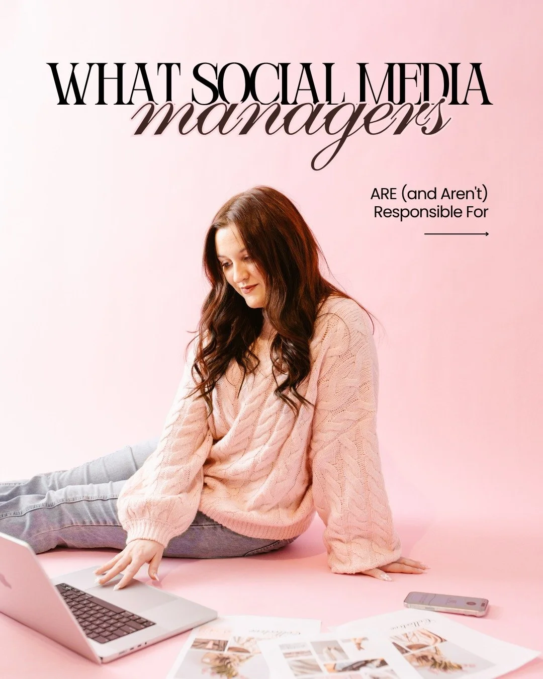 Let's clear something up real quick 👀

Social media managers get blamed for a LOT&mdash;and honestly, we need to talk about what's realistic and what's not.

We're here to build a strategy around YOUR goals, create content that reflects what you're 