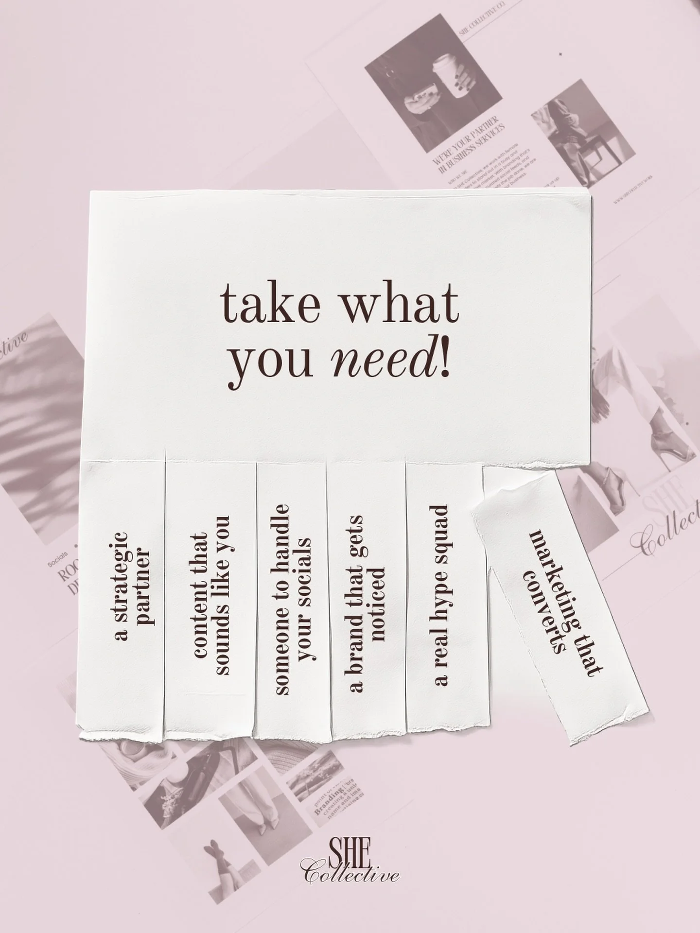 Building and running a business is heavy work, but you don&rsquo;t have to carry it all. 
Take what you need. If you&rsquo;re ready for some backup, don&rsquo;t hesitate to reach out🤎

#KnoxvilleBusiness #FemaleFounders #EastTennessee #MarketingStra