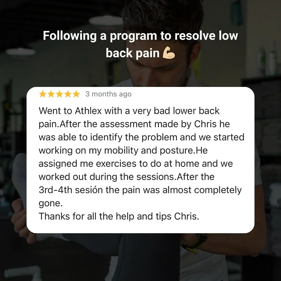At AthleX we bridge the gap between rehab and performance by giving you clarity and direction from the very start. From day one you will not only understand exactly what is going on with your body, but you will also walk away with a clear personalize