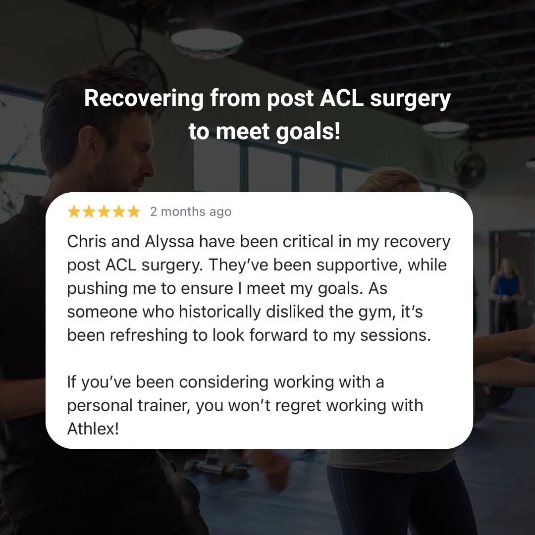 Post-ACL recovery isn&rsquo;t just about getting &ldquo;cleared&rdquo; to move. 

It&rsquo;s about rebuilding strength, confidence, and real-world capacity after rehab ends.

This is exactly why AthleX exists.

We help people bridge the gap between t