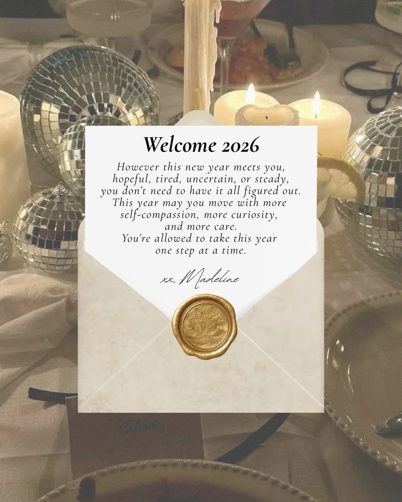 Welcome 2026 ✨

If you&rsquo;ve already been doing the work, this season doesn&rsquo;t have to be about changing everything. 

I talk to my therapy clients about this often as a new year begins - sometimes it&rsquo;s about continuing what&rsquo;s bee