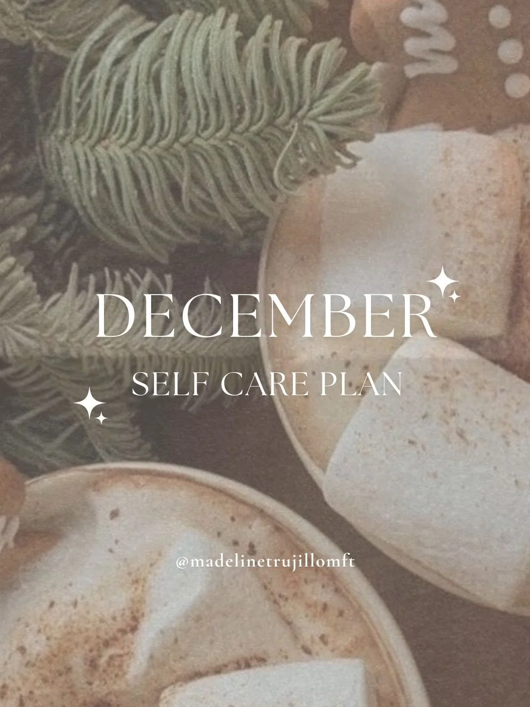 December is here! ❄️☕️🧸🎄

A new month is a great opportunity to reflect on your life and check in with yourself on your current needs. With the holiday season here, our self care is even more important. 

Let me know in the comments what your self 