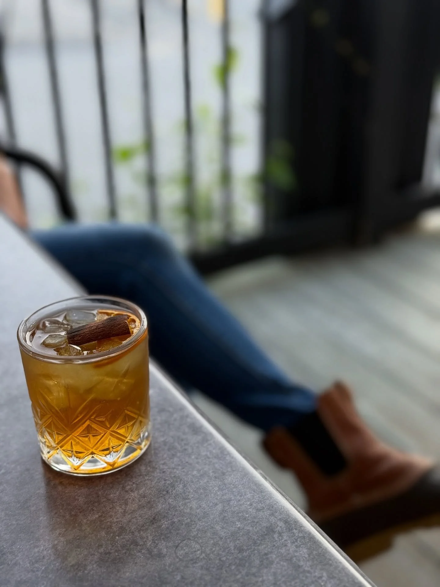 Forget your pumpkin spiced latt&eacute; and large brim hat, Ashley- it&rsquo;s Beans n Bourbon season! 🥃🍂

And IOP (in our opinion) @mountainsocialbethel is one of the best places to be. It&rsquo;s perfect patio weather for sipping a crafted cockta
