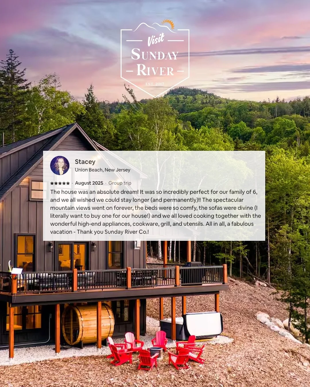 Just a few of our recent reviews. 🗣️

We love our guests. And as a small family-owned business, you get the customer care you deserve. Come experience our amazing properties for yourself!

Plan your trip today | visitsundayriver.com

#visitundayrive