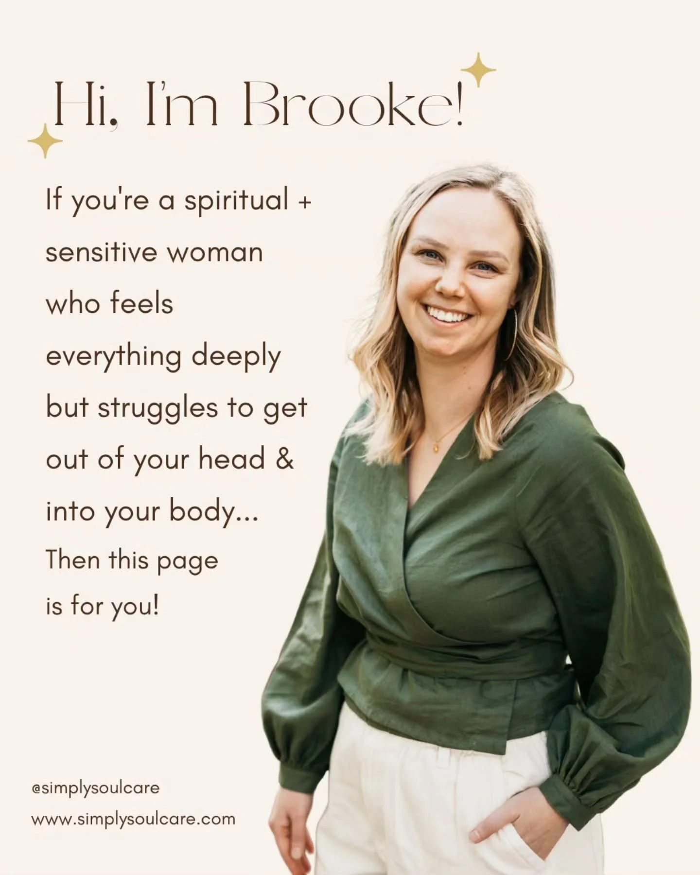 Let's get to know each other!

Meet the founder of @simplysoulcare and follow along to go deeper with me ✨️

Thanks for being here! Introduce yourself in the comments if your new here 🫶

#gettoknowme #meetthefounder #spiritualguide #reikihealing #so
