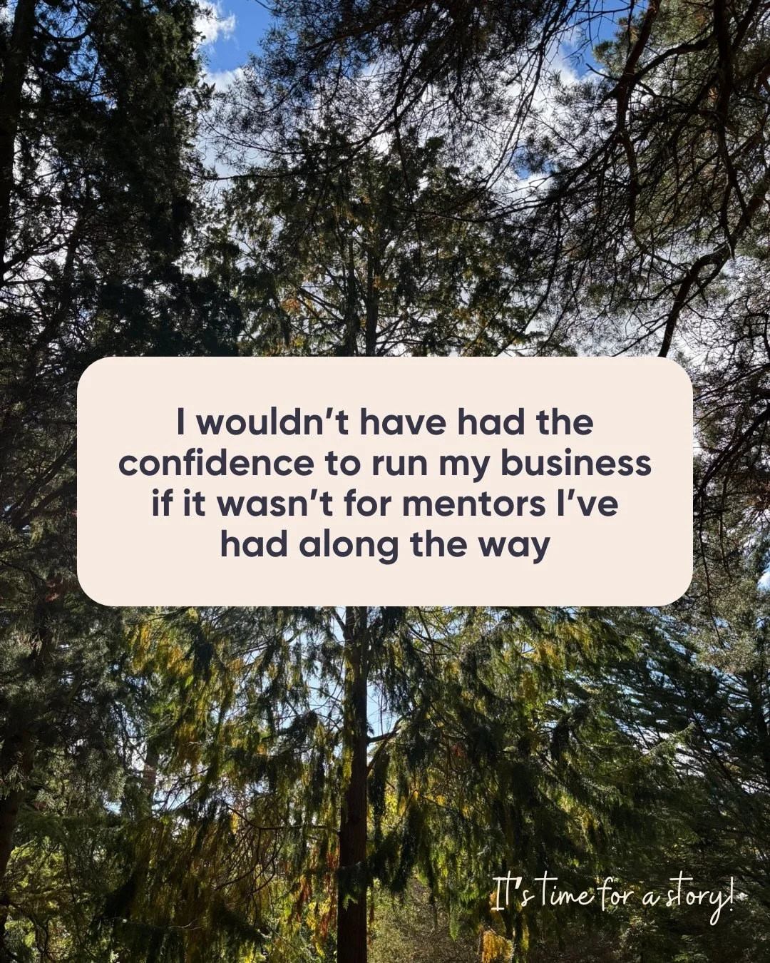 Mentoring. Why do I do it? 

Well, there&rsquo;s a journey to this answer - swipe through and you&rsquo;ll get a feel for why it&rsquo;s so important to me that I built a whole business around it!