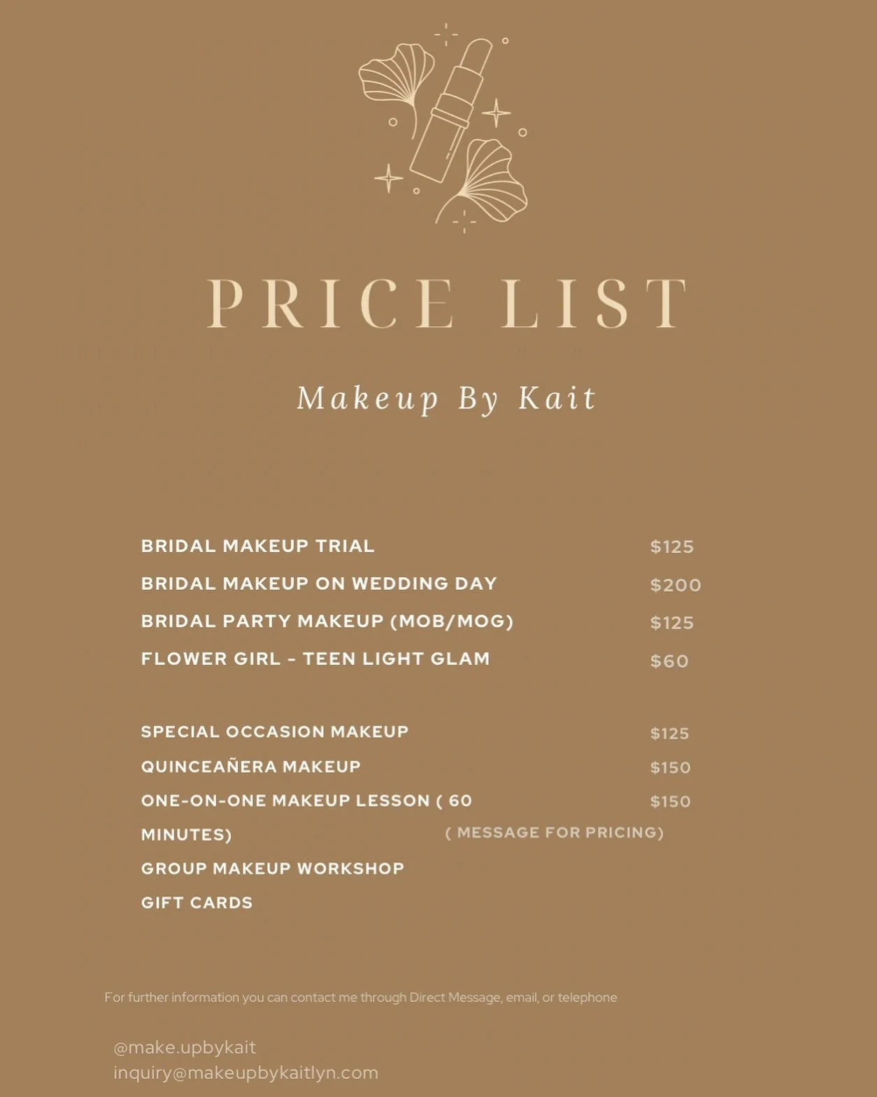 ✨ Small Update ✨ 

Starting **November 15th**, there will be a slight adjustment to my pricing. Any bookings not secured with a deposit by the 15th will receive an updated quote reflecting the new rates. 

Going forward, I&rsquo;ll be handling all bo