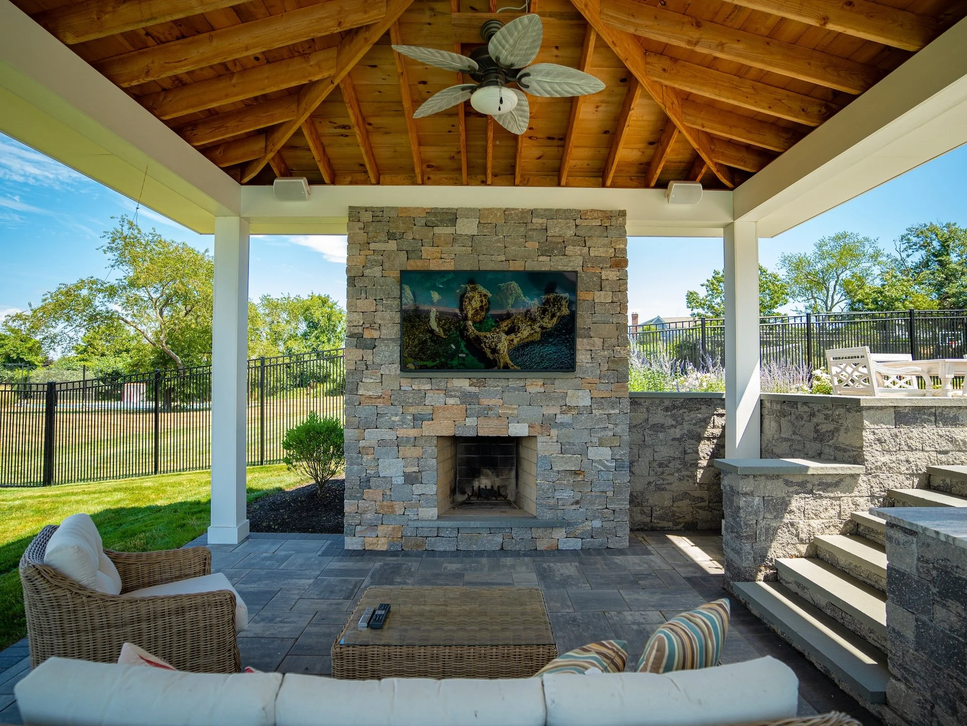 outdoor living and backyard design Andover, MA