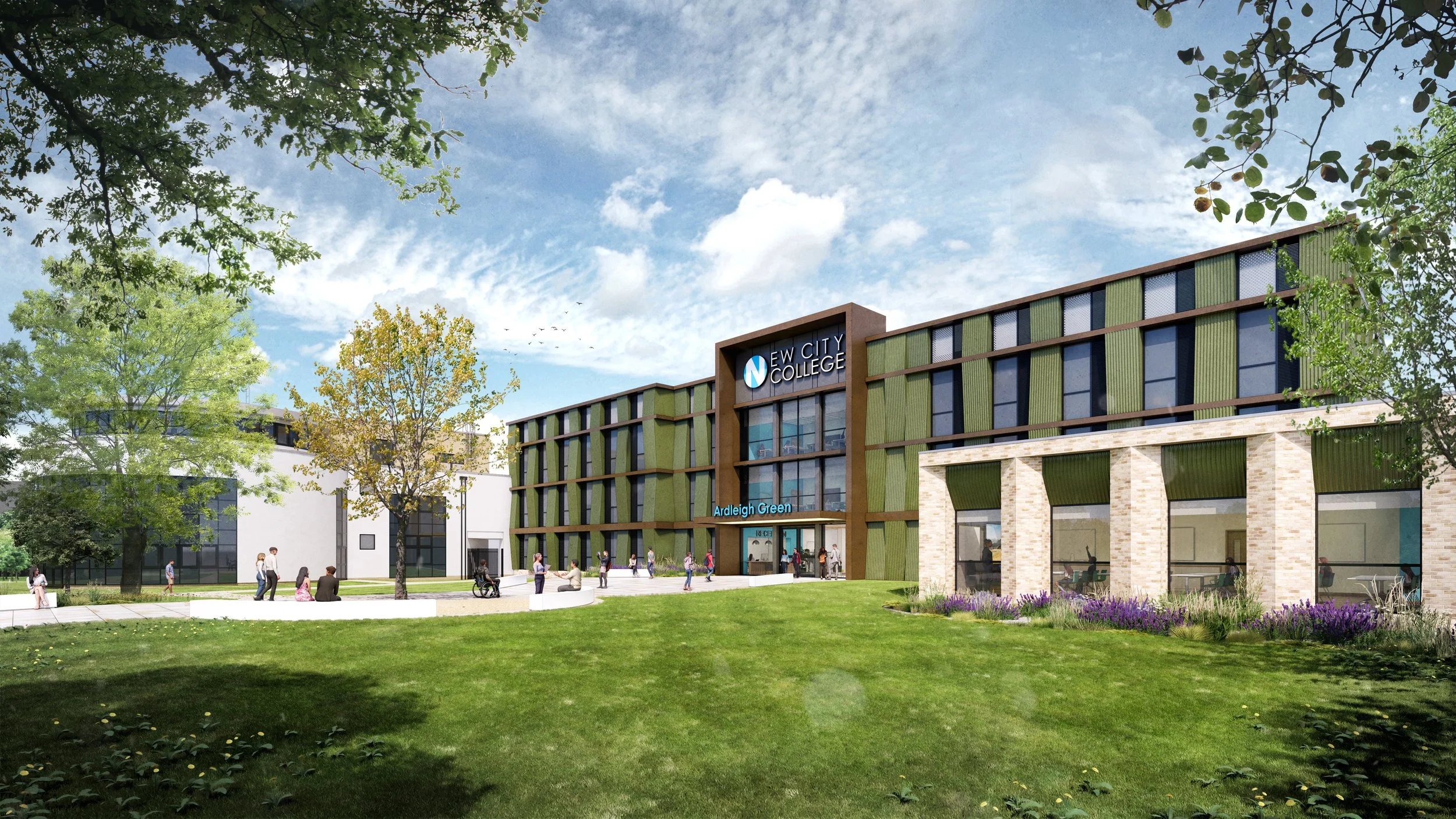 Ew City College Building Render