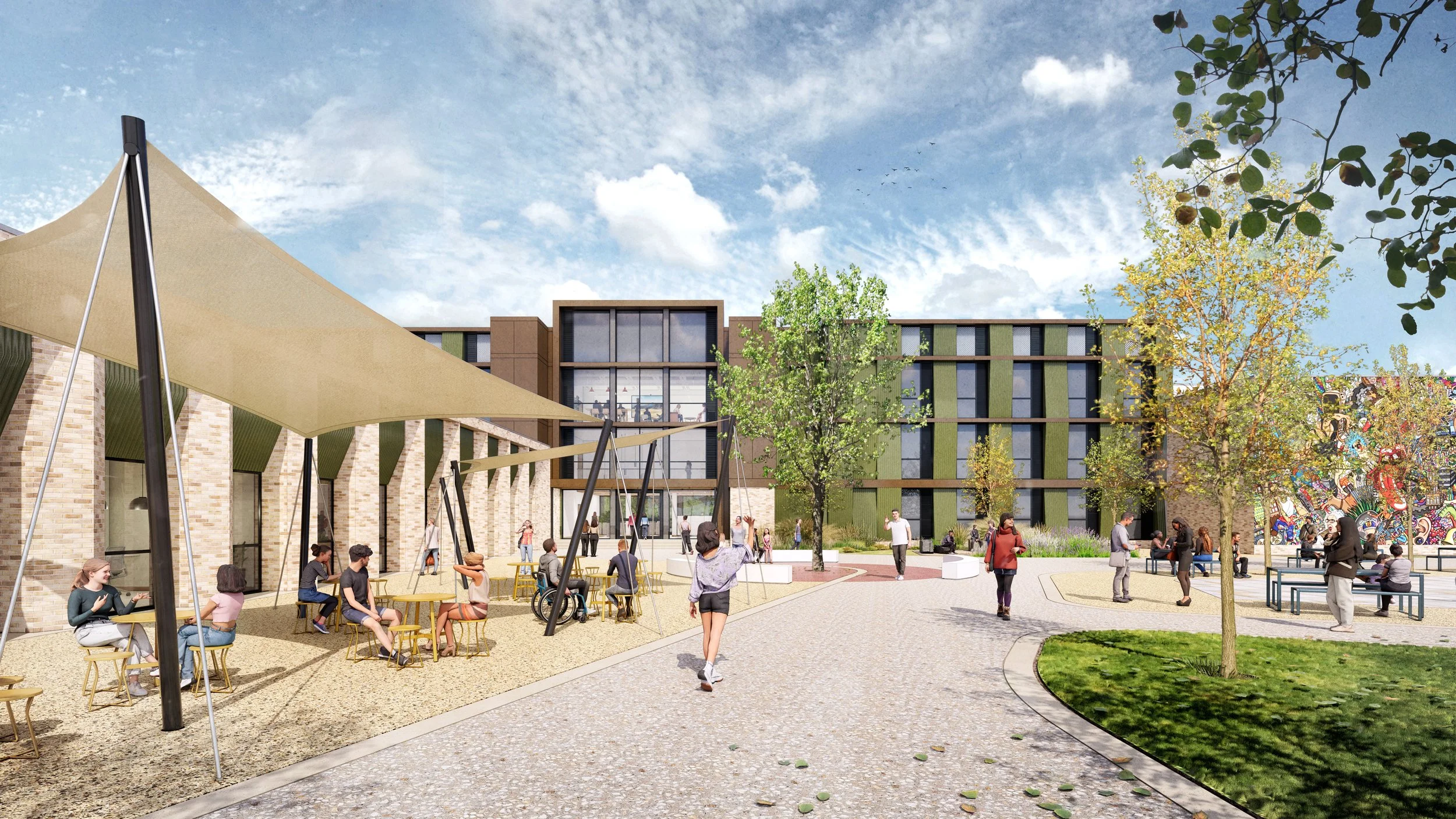 AG courtyard View - McComb Render