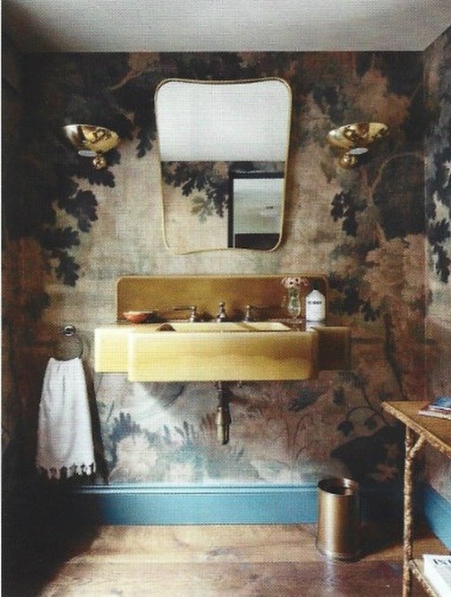 Happy HOT Monday! Let&rsquo;s start the week with something FUN: a gem of a powder room. These spaces are perfect for expressing oneself. You can break the mold, step away from a strict concept and be bold! Though not much time will be spend here, it