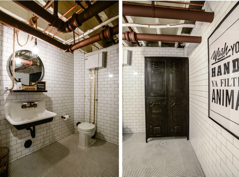 Another approach to decorating a powder is to stay within a concept, a theme. Here we worked with the look of a &ldquo;Speakeasy&rdquo;, chose colors, materials and even fixtures from the roaring 20&rsquo;ies. Fun!!
Happy Monday (we are so close to t