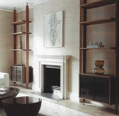 I get inspired by great design. I am talking about well conceived pieces that fit their environment perfectly. These shelves (designed by Benchmark) show &ldquo;respect&rdquo; for the space they were designed for. Hardly touching the ceiling or the f