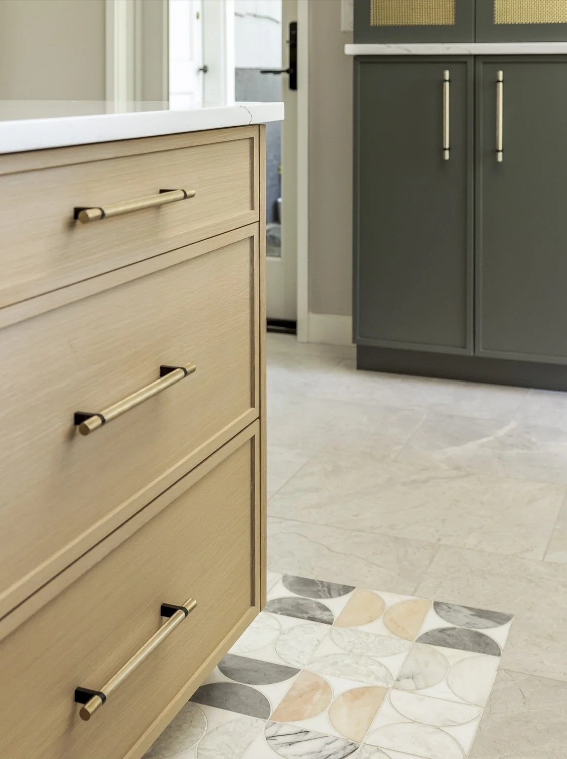 timeless neutral kitchen cabinets