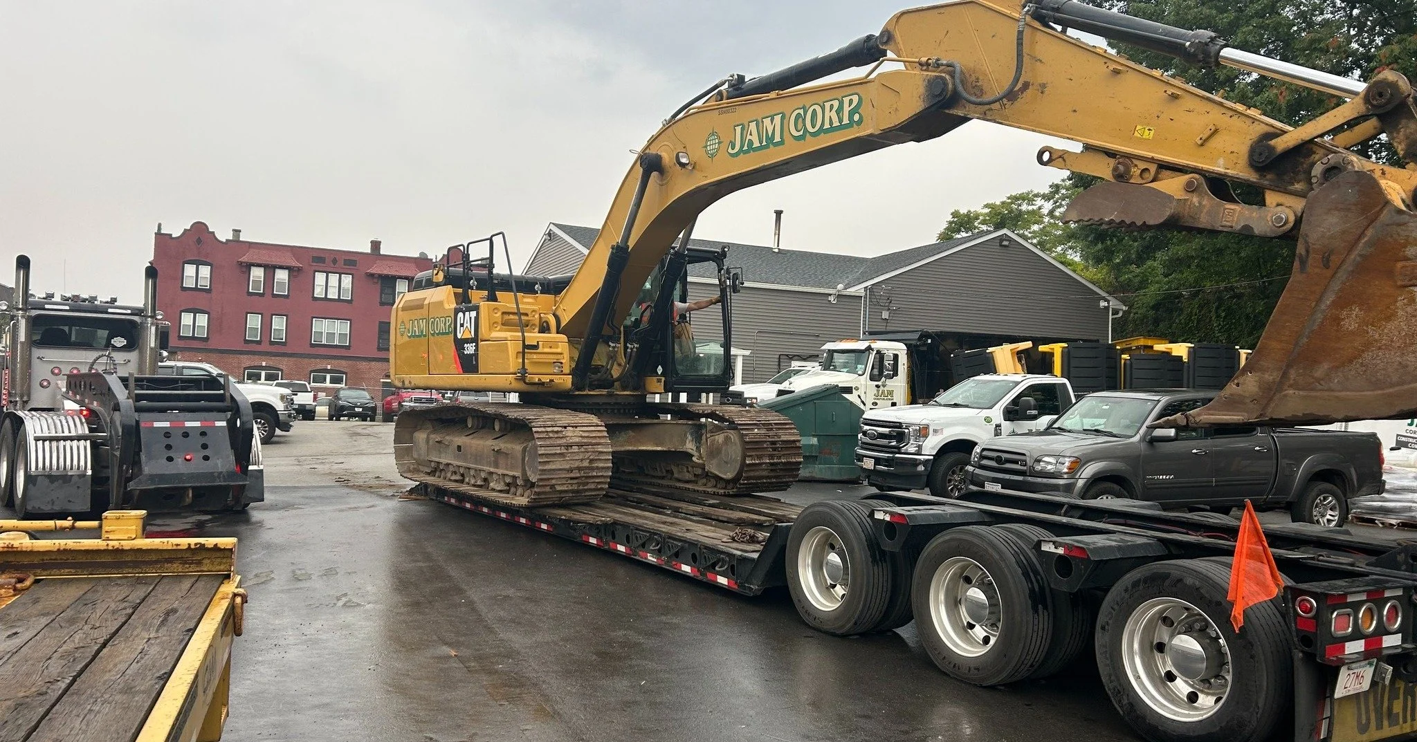 CAT 336 Is getting ready to leave the shop and head to Lowell.