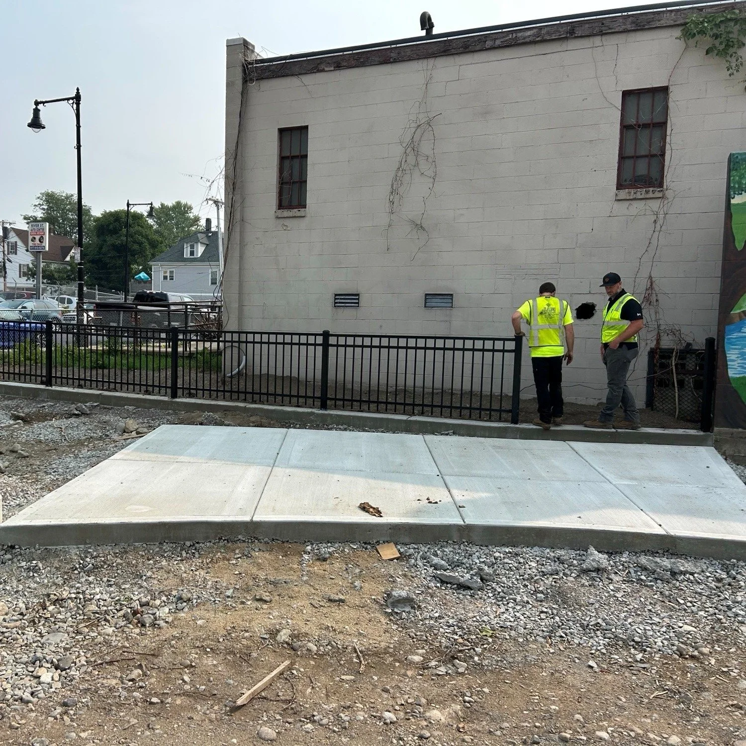 DCR - Doyle Park Update:  Fence installation has been completed, and the concrete pads for benches have been set.