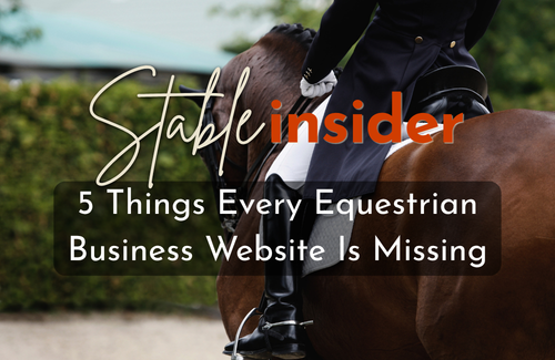 5 Things Every Equestrian Business Website Is Missing
