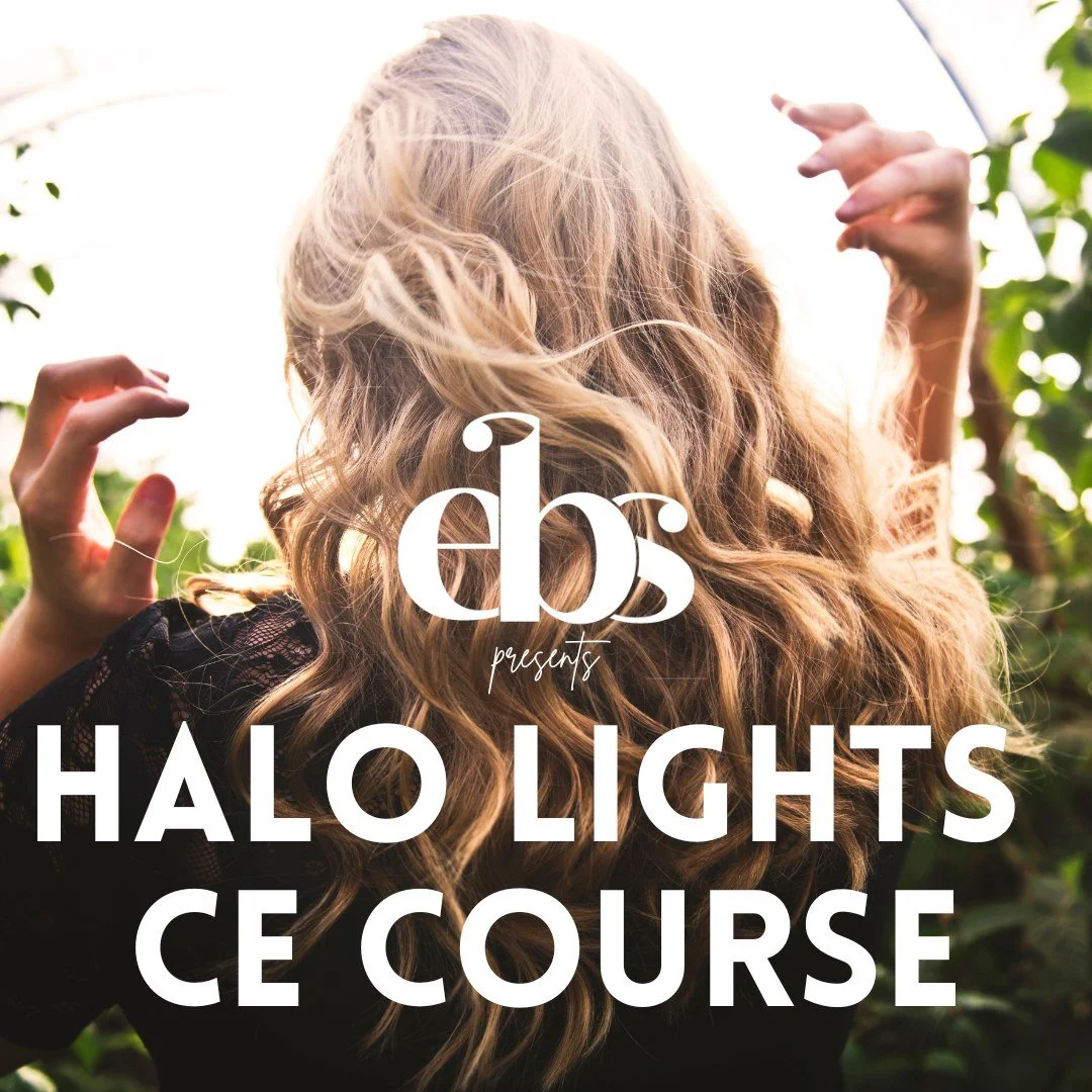 😇HALO LIGHTS CE COURSE😇
‼️NEXT WEEK!  GET YOUR TICKETS NOW‼️
😇SEPTEMBER 22 - 2pm-4pm😇

Learn how to create the ultimate soft glow effect with the Halo technique! This class focuses on strategic lightening around the face and crown to give clients