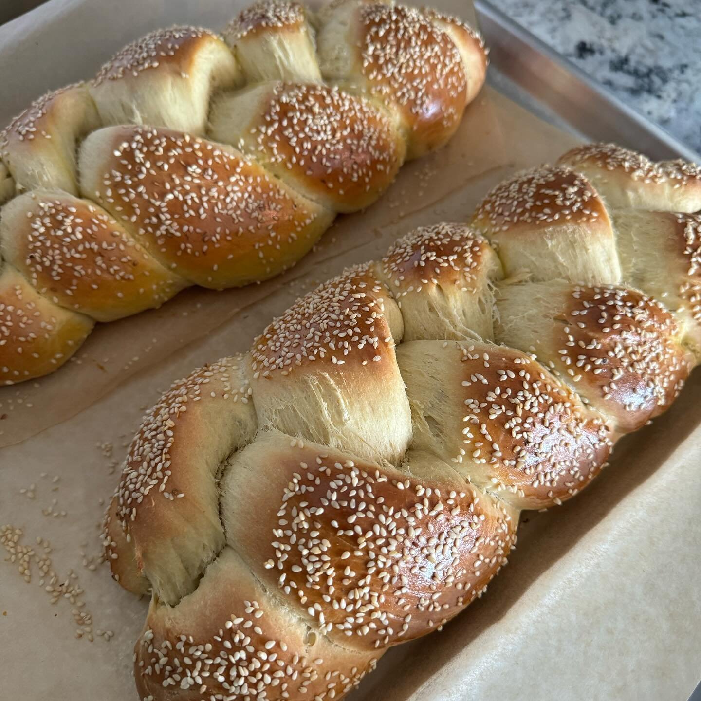 Tahini challah bread

 #microbakery #bread #homestead