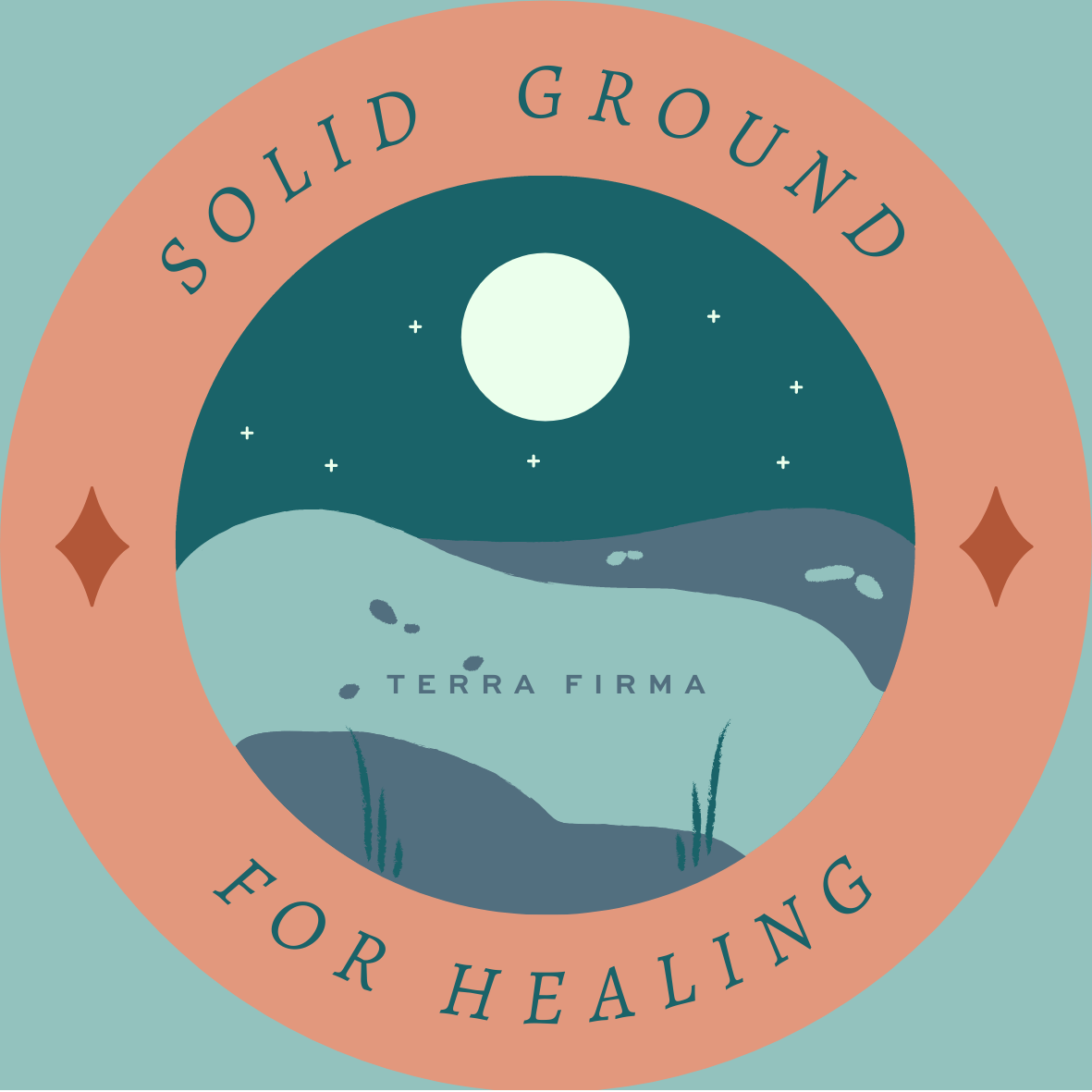 Solid Ground For Healing Sticker #2