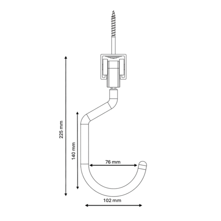 Dimensions of GearBlocks Large Classic Hook