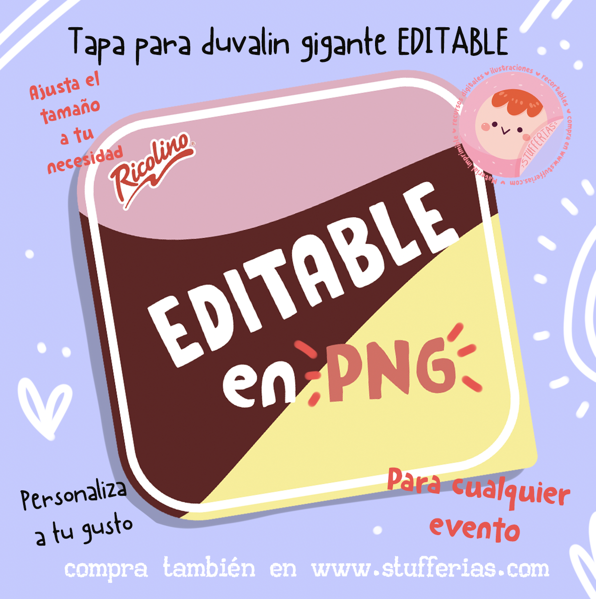 Tapa Duvalin Editable
