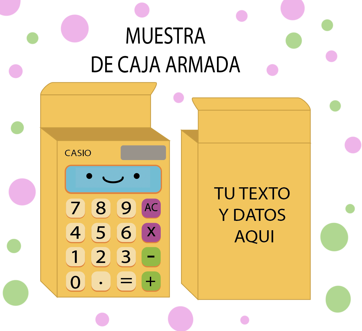 Calculadora cajita Editable