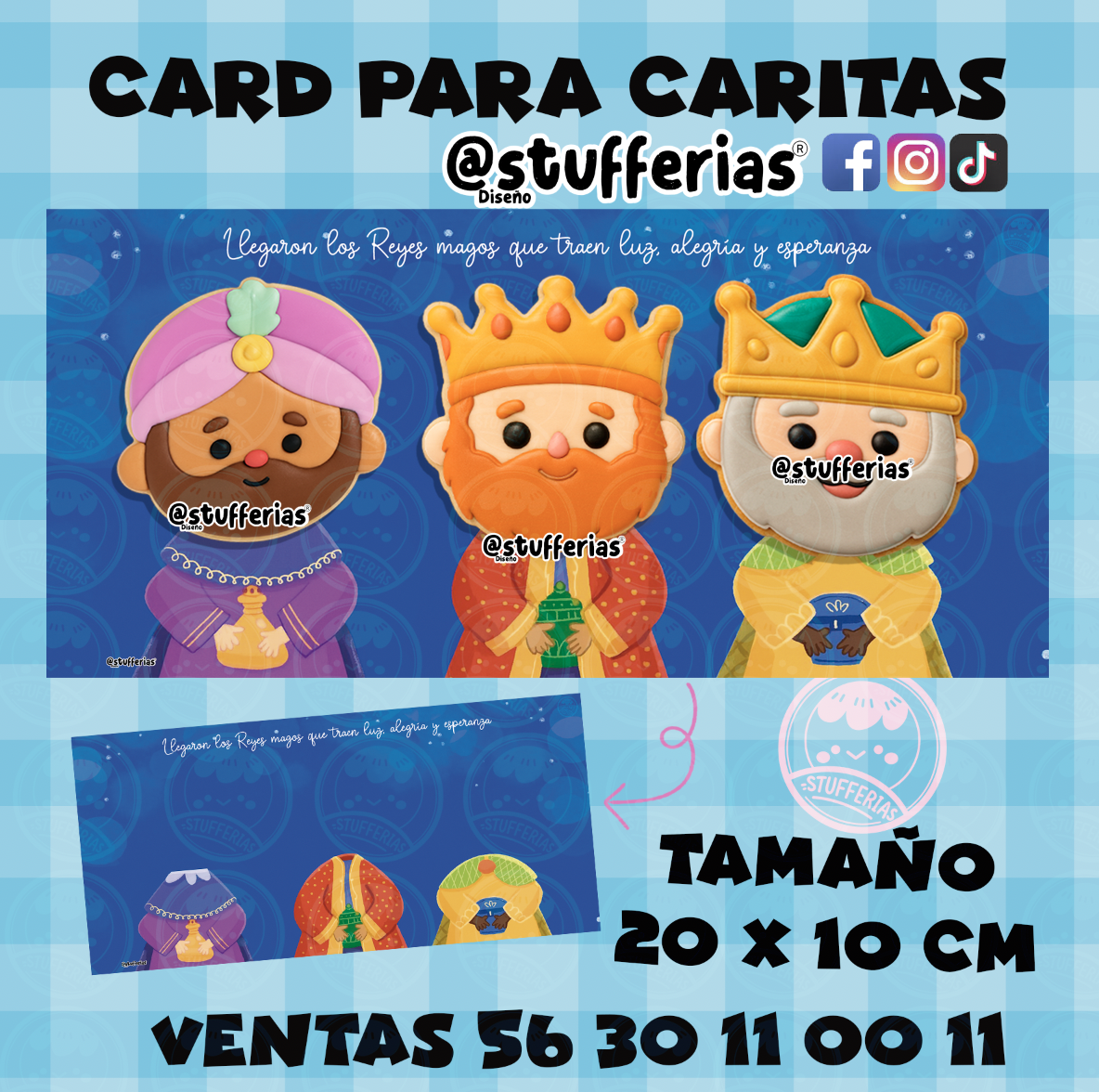COOKIE CARD PARA CARITAS DE REYES TABLOIDE