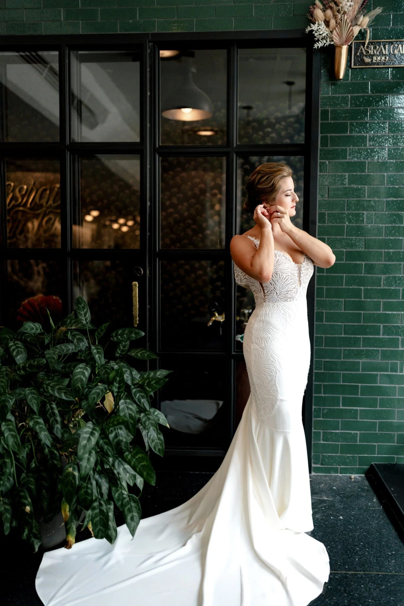 Bride to be prepping for wedding