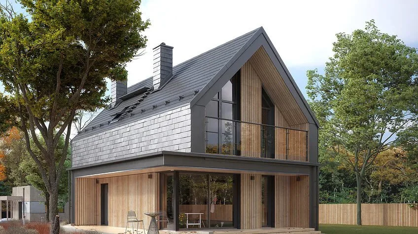 Realizacja domu drewnianego w technologii szkieletowej – Małopolska