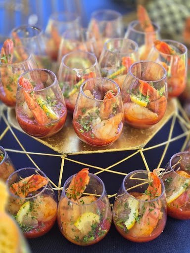 Tasty Table Catering Backyard BBQ Cocktail Hour Shrimp Shooters