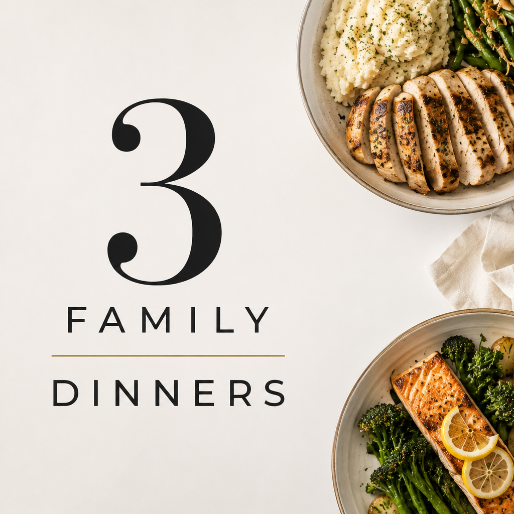 Family Dinner: 3 Weekly Meals