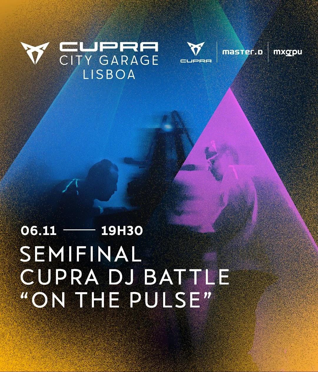 Os 4 semi-finalistas da Cupra DJ Battle &ldquo;On the Pulse&rdquo; foram selecionados e, no dia 6 de novembro, &agrave;s 19h30, vais poder v&ecirc;-los a atuar ao vivo, na Cupra City Garage Lisboa.

Passa para o lado, para veres alguns dos momentos q