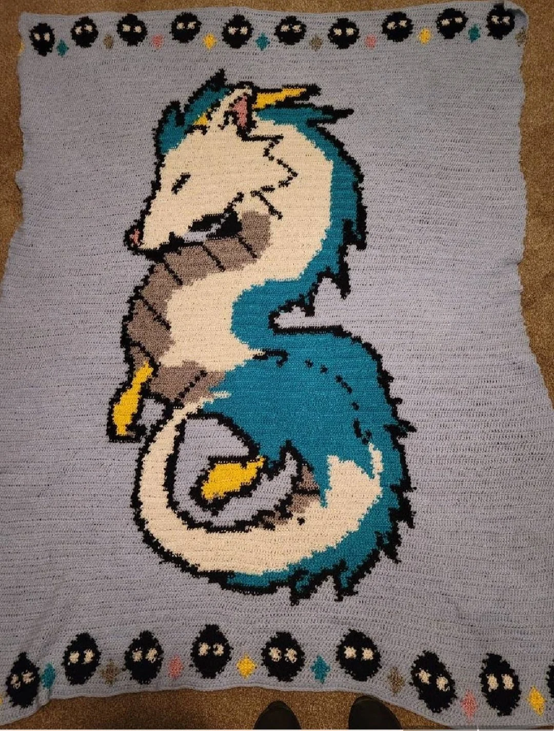 Haku Blanket from Spirited Away