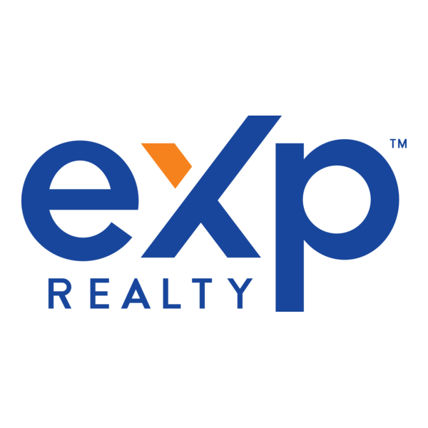 Exp Realty logo with blue lowercase letters, an orange accent on the letter 'x', and the word 'REALTY' underneath.