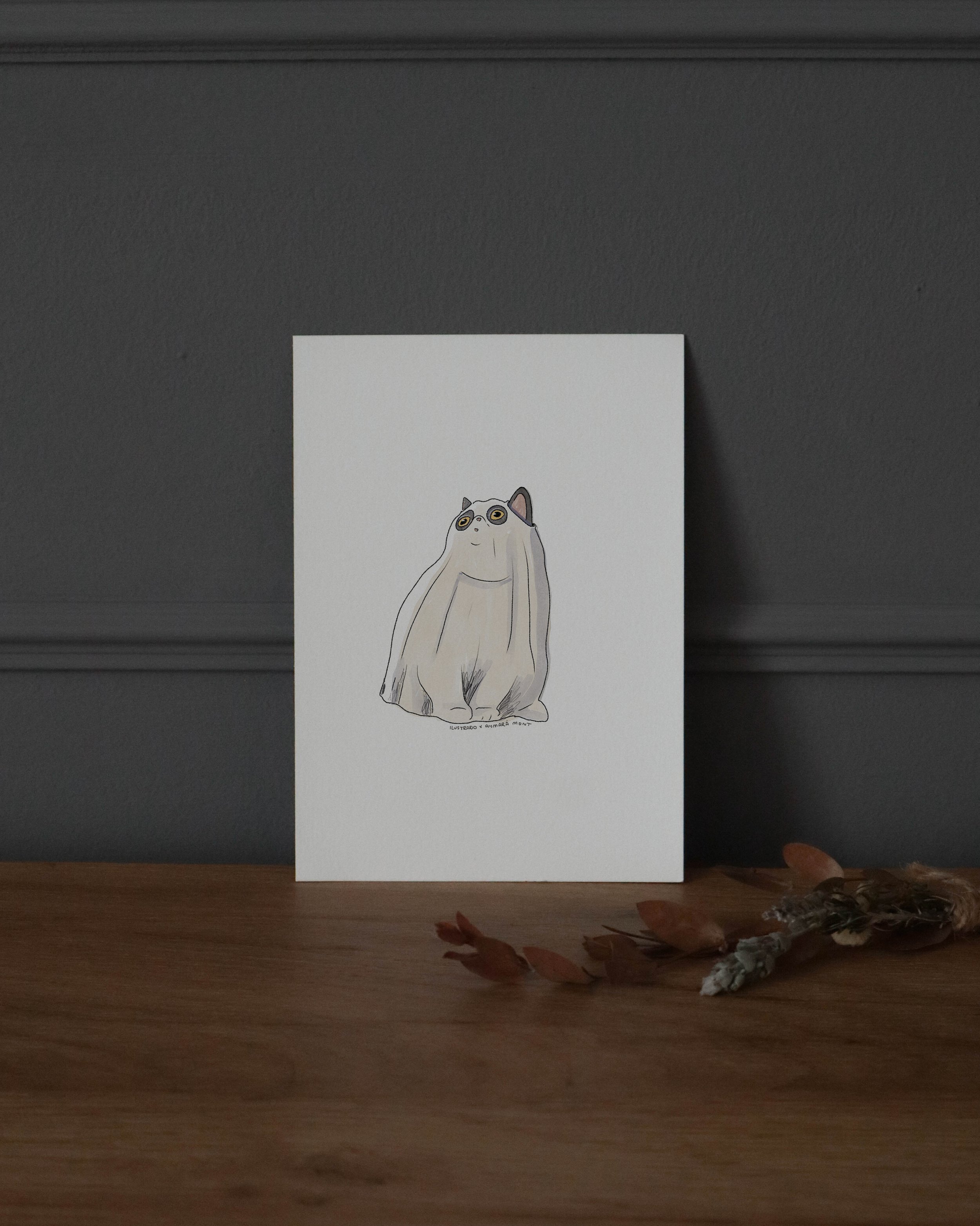 Postal Gato Fantasma