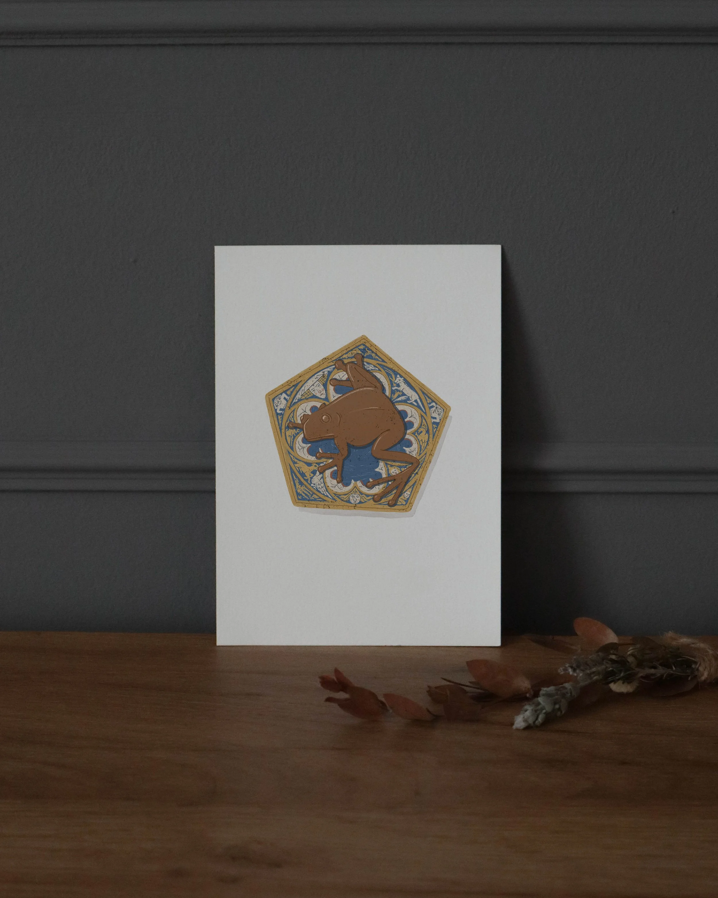 Postal Harry Potter - Chocolate Frog card