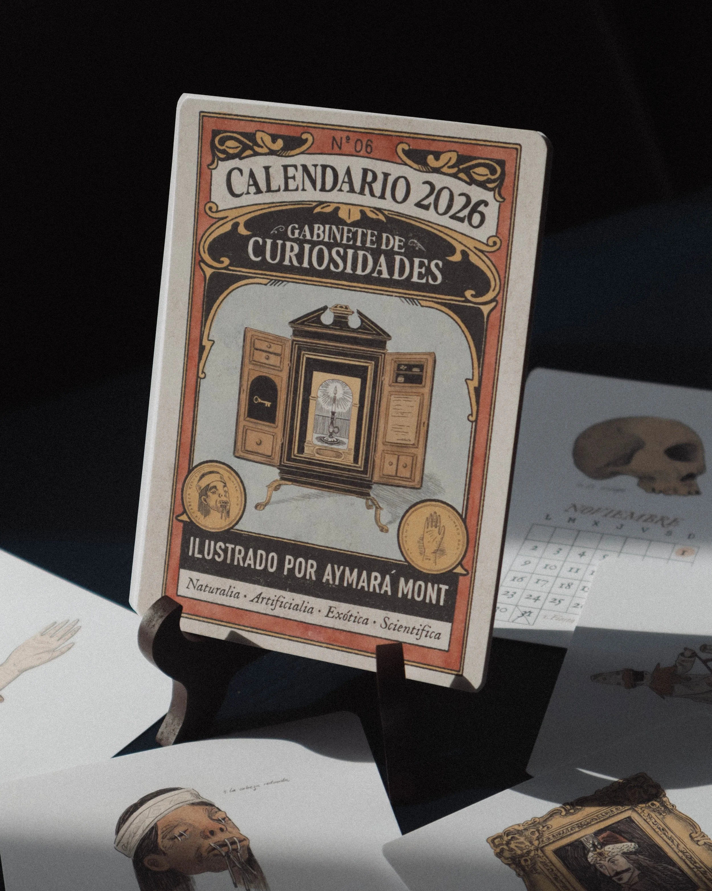 Calendario 2026 - Gabinete de curiosidades