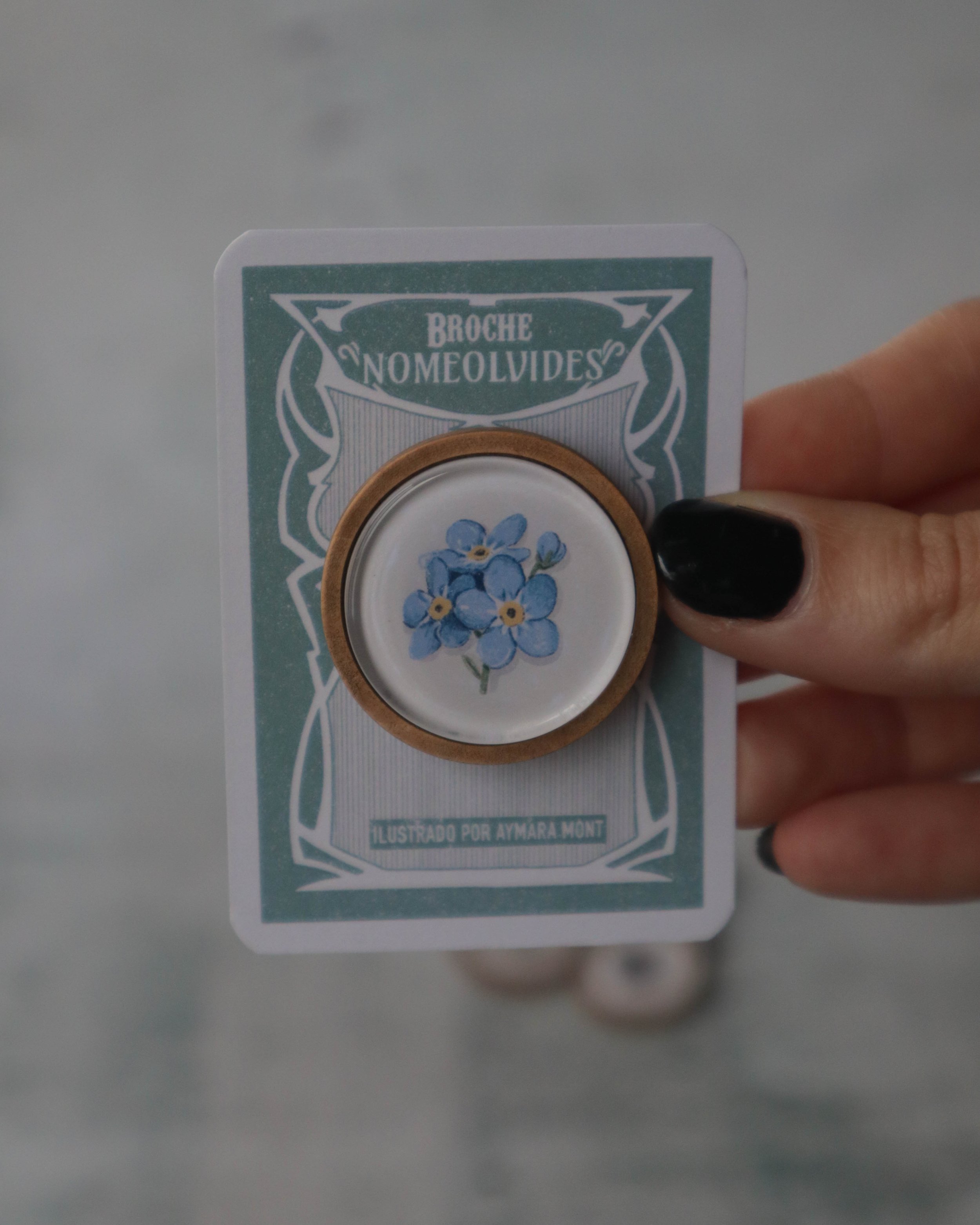 Broche Nomeolvides