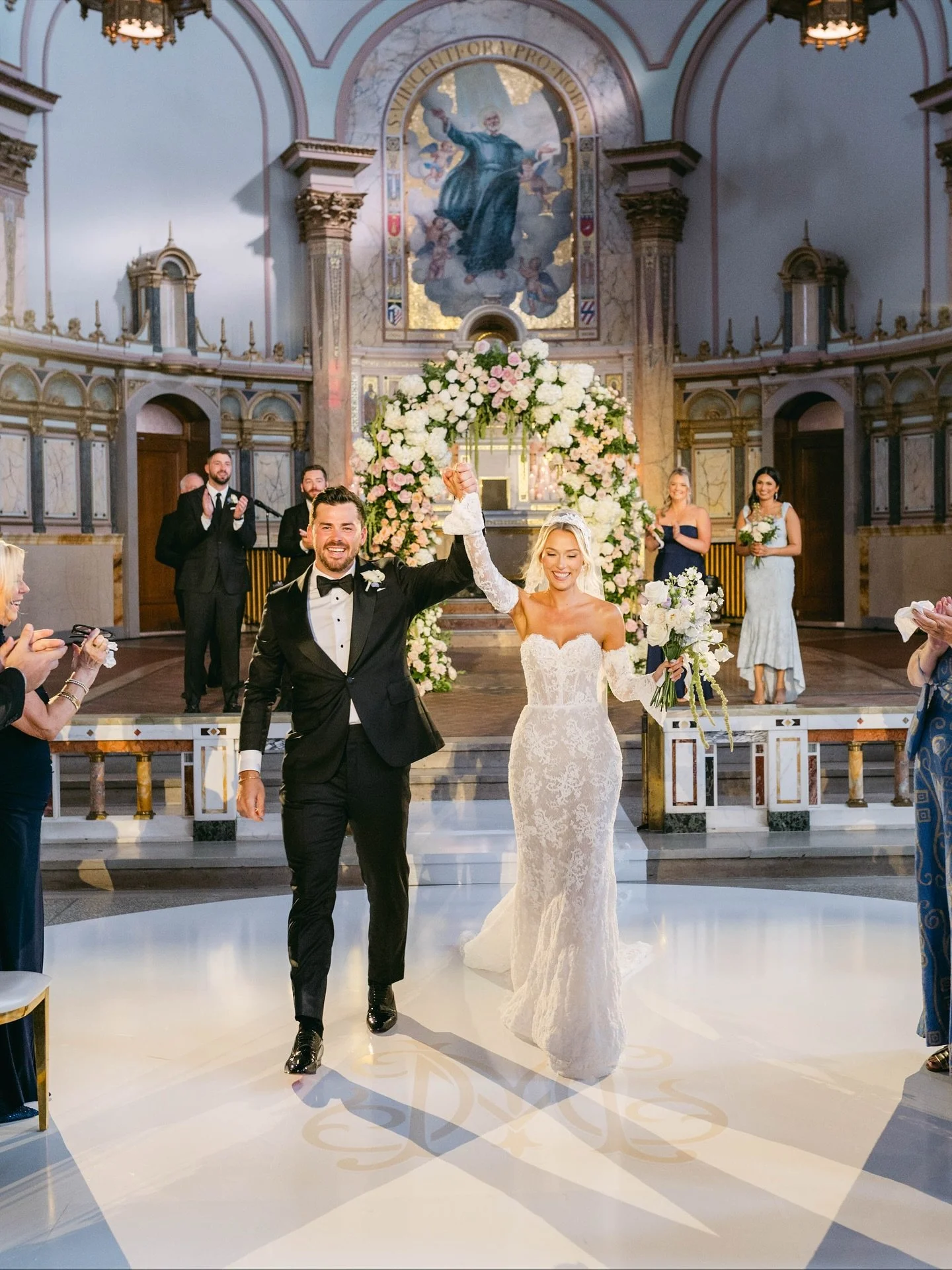 A grand romance in the heart of Montreal 🤍 Calgary Flames&rsquo; Mackenzie Weegar @weegss and his longtime love @maggieweegar24 celebrated their &ldquo;I do&rsquo;s&rdquo; in a Bridgerton-inspired affair filled with Parisian charm, heartfelt details