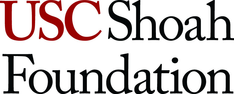 USC Shoah Foundation logo with the text "Witness for the Future | 1994-2024."