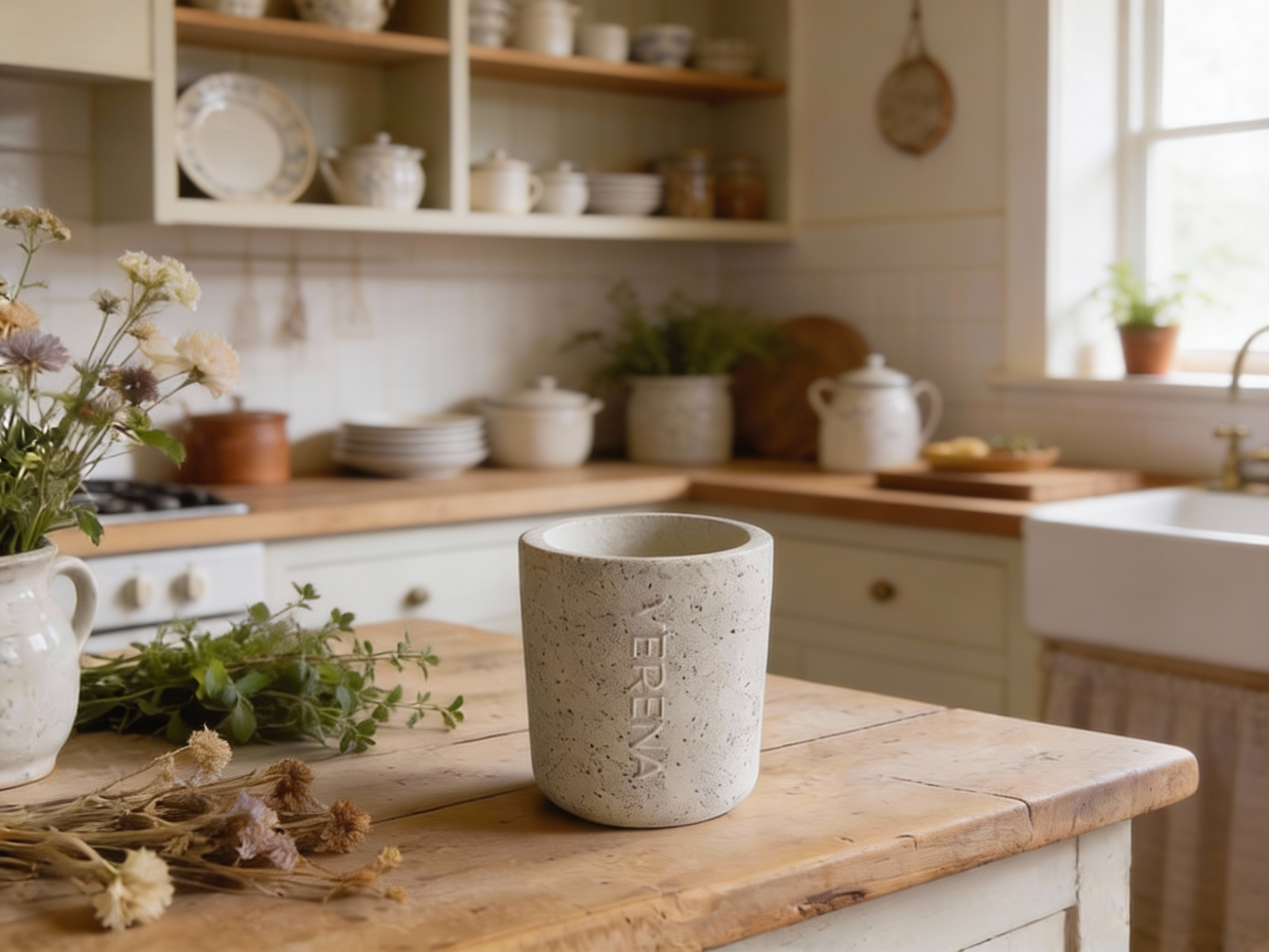 Speckled Stone Candle Case
