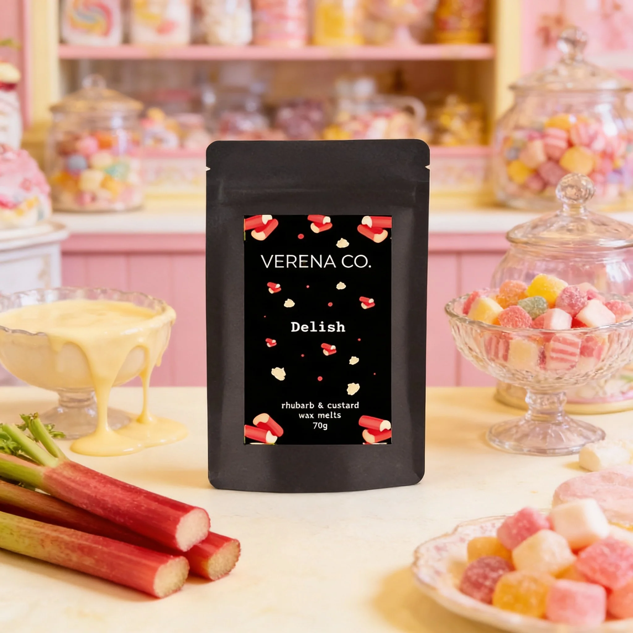 Delish - Rhubarb & Custard - Wax Melts