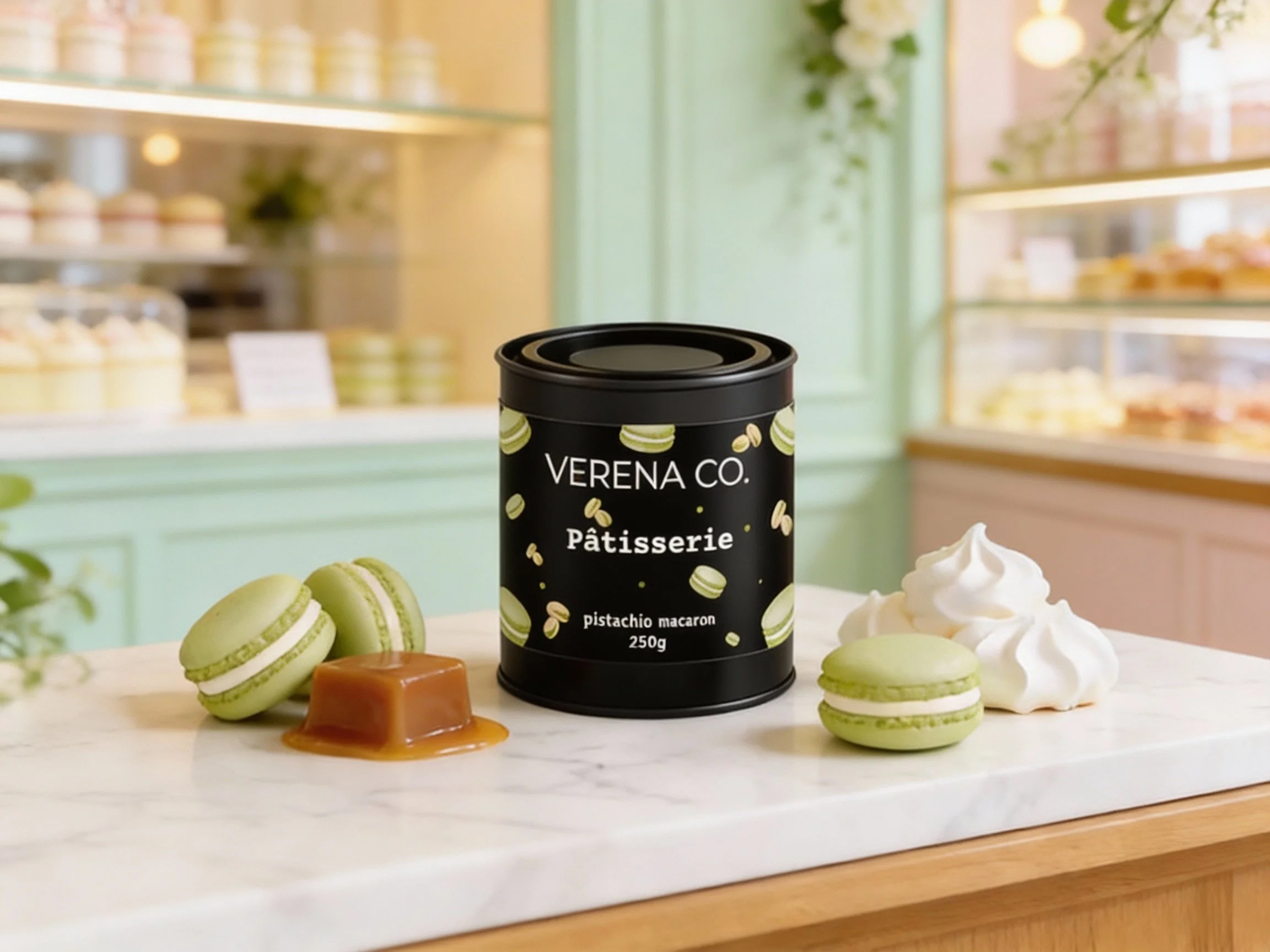 Patisserie - Pistachio Macaron Candle