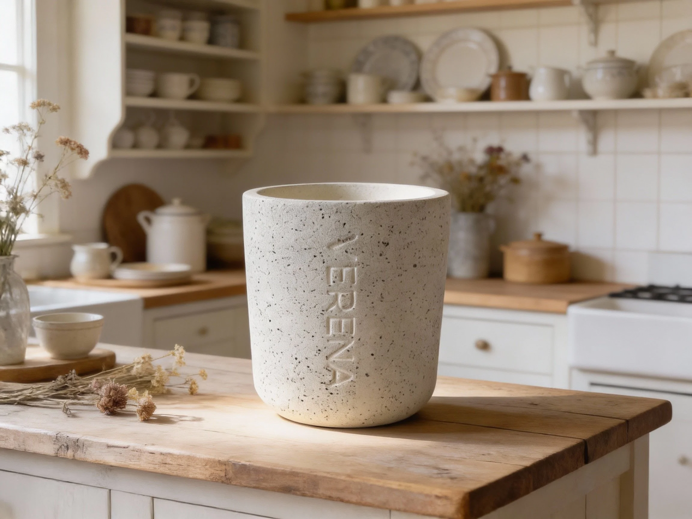 Speckled Stone Candle Case