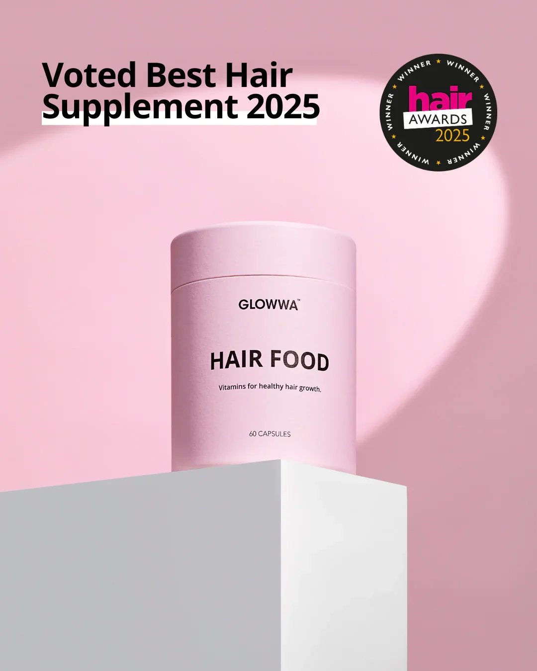 Glowwa Hair Food - Hair Vitamins (1 Month Supply)