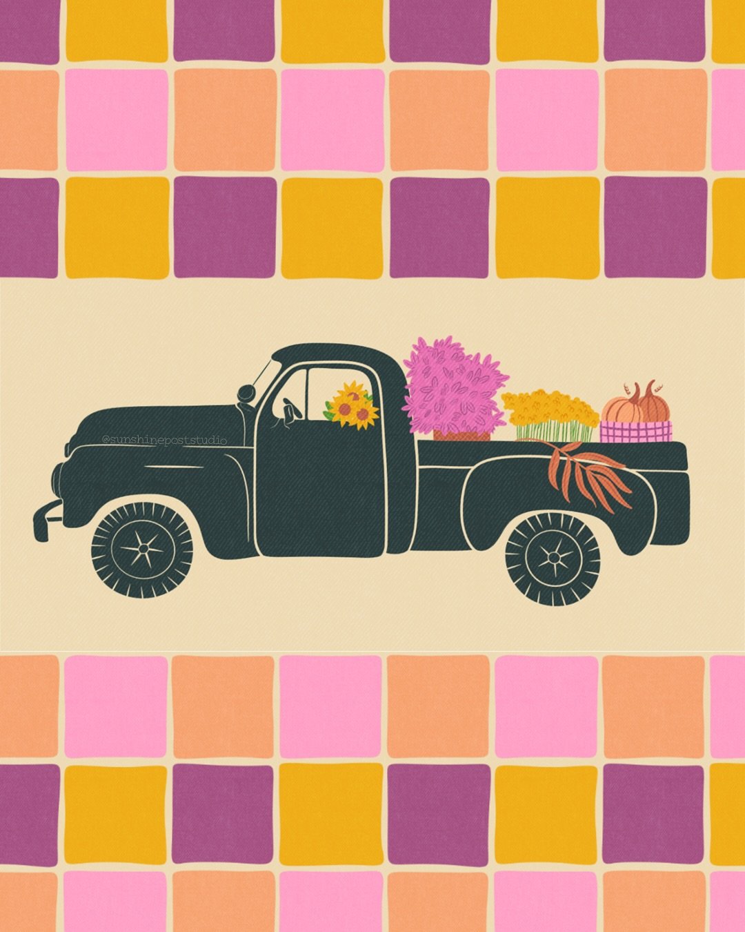 Had some yummy pastries and coffee from the @vischerferrygeneralstore ☕️ The truck out front inspired this as it was just so perfect for fall   Holding on tight to fall since it&rsquo;s already snowing out 🥲 I think I already miss the Georgia winter