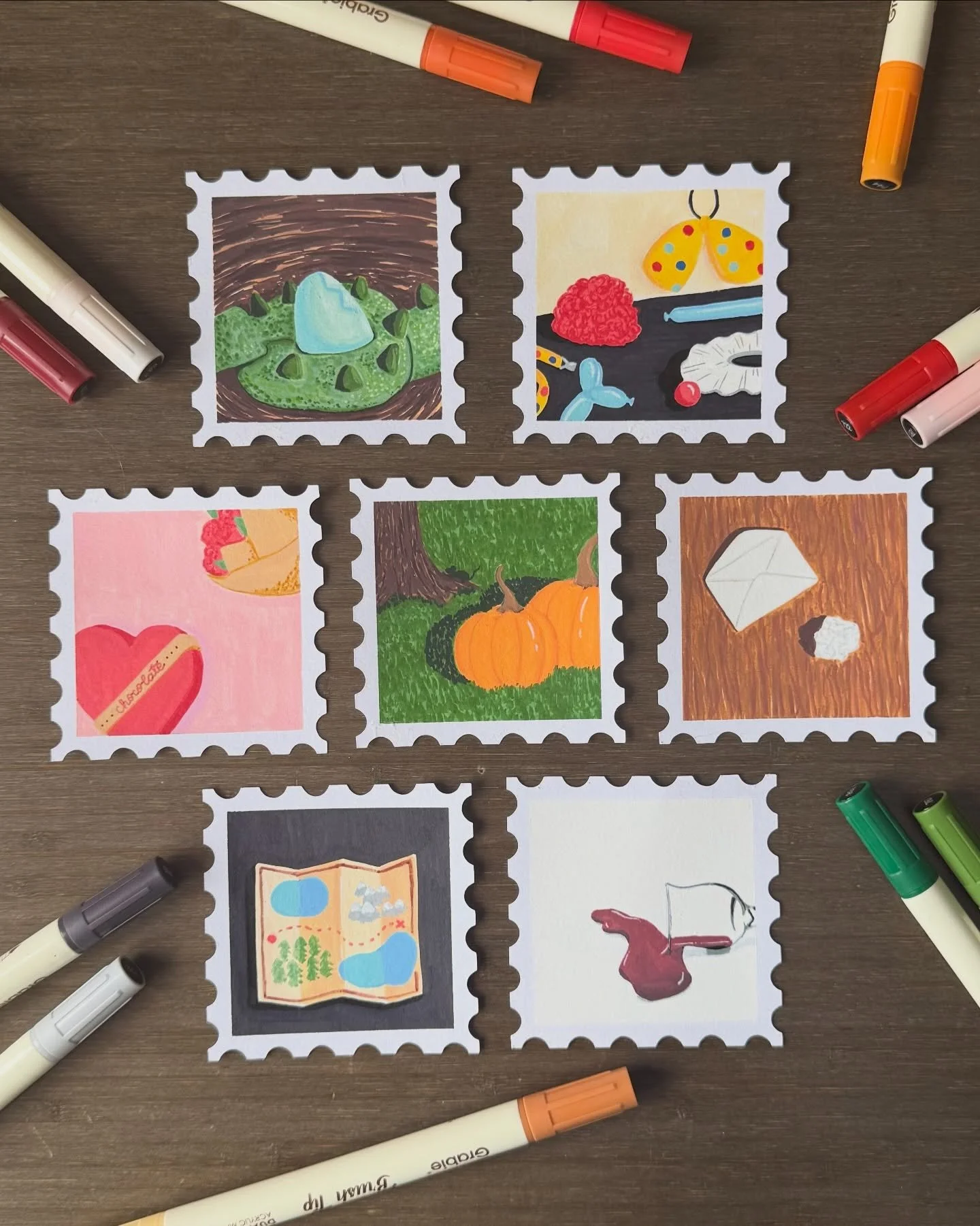 Week 4 of 75 Art with @gennablackburn complete! 

The prompts this week required a little bit more interpretation so they were a little tricky at times when deciding what to actually draw. I&rsquo;ve been working more on shadows to create more depth 