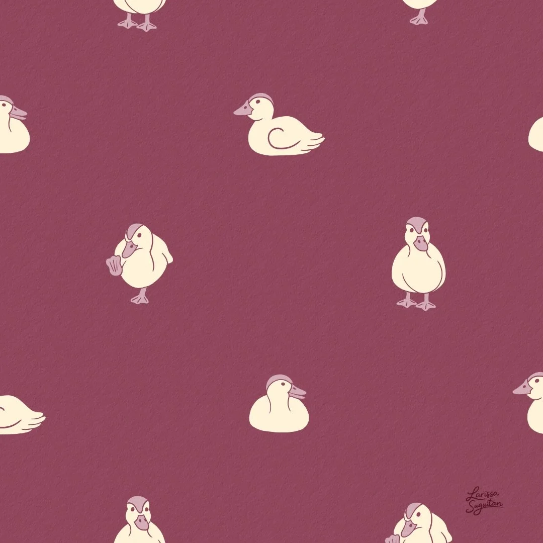 Baby ducks are the cutest ☺️ 

duckling - ducks - nursery pattern - duckling baby pattern design - baby animal surface pattern - nursery - baby shower wrapping paper - nursery wallpaper - surface pattern design - art licensing - illustration